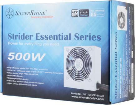 Actual product image Silverstone SST-ST50F-ES230 v2.0 Strider Essential Series - 500 Watt (500 W)