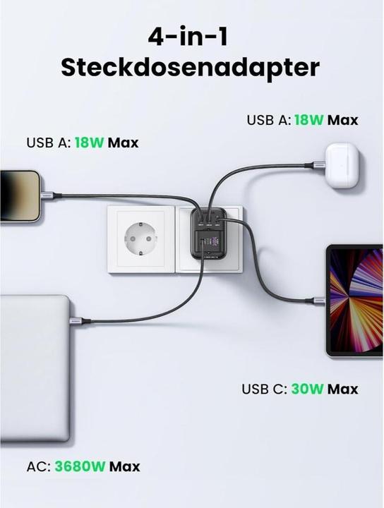 Actual product image Ugreen Przed?u?acz EU 90613, 30W (30 W)