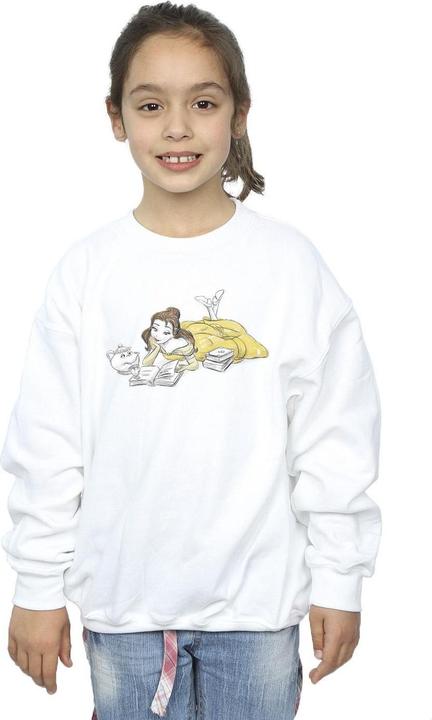 Produktbild Disney Beauty And The Beast Belle Reading Sweatshirt Mädchen (140, 146)