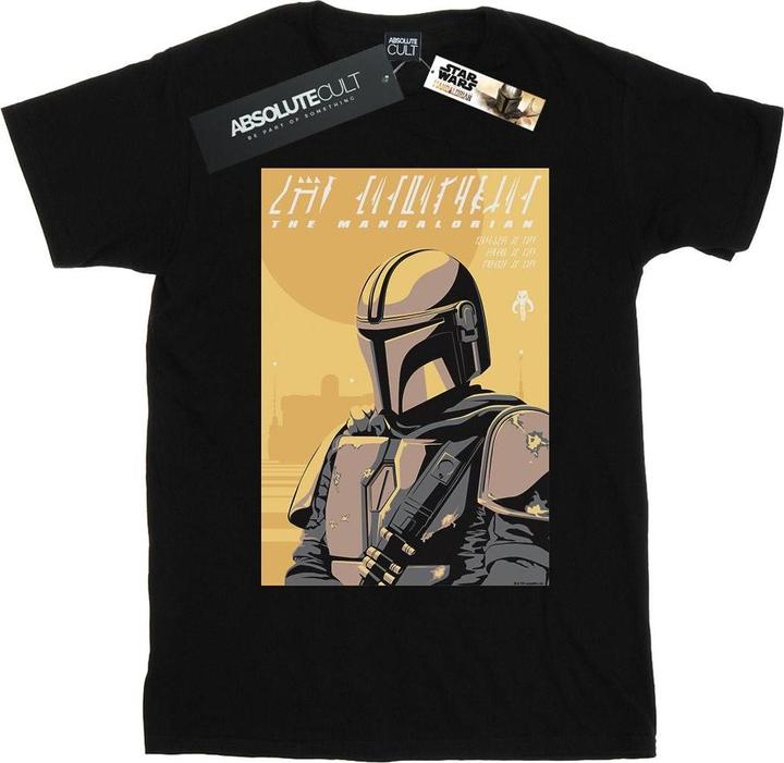 Star Wars The Mandalorian Art Poster TShirt (L)