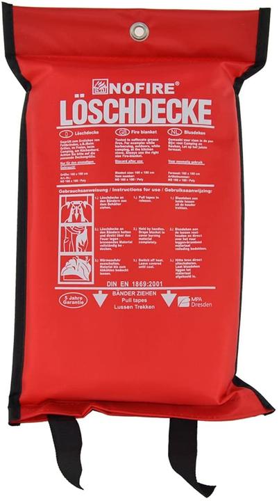 Actual product image Nofire Fire blanket 160x180cm in polybag (C)