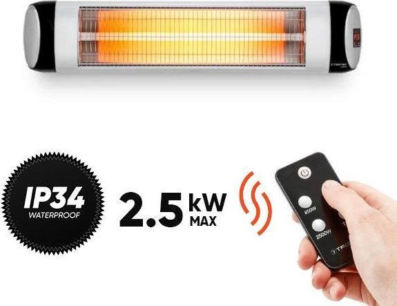 Actual product image Trotec Quartz infrared heater IR 2570 S, Name: IR 2570 S heater, Dimensions (mm): 90 x 900 x 200, We