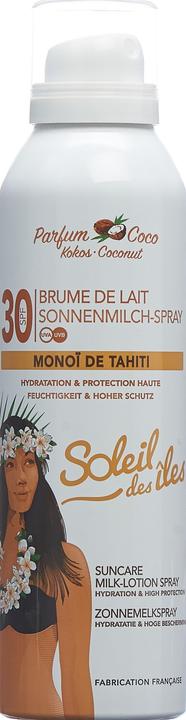 Immagine prodotto Soleil des Îles Latte solare spray SPF30 al cocco (Spray solare, SPF 30, 150 ml, 198 g)
