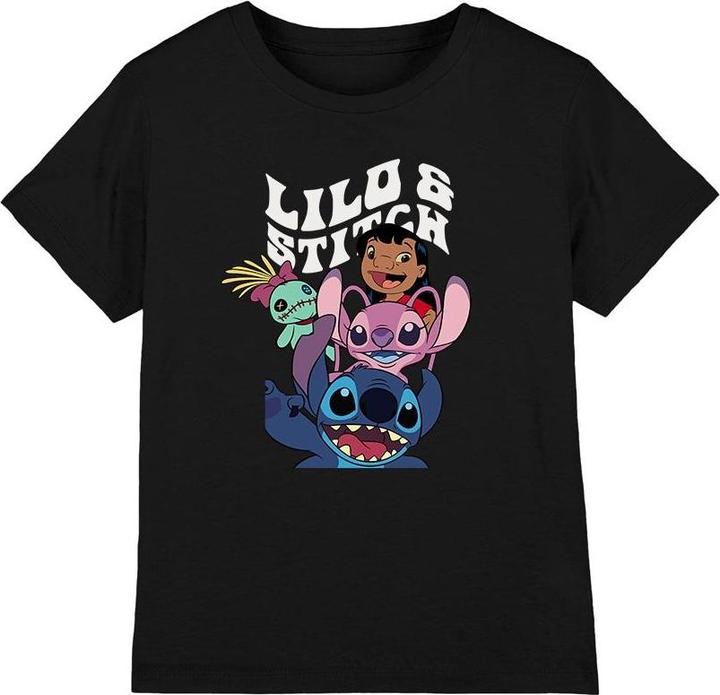 Actual product image Lilo & Stitch Childrens/Kids Character Montage T-Shirt (104)