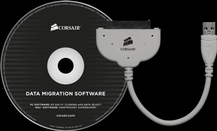 Image du produit Corsair Kit de clonage de disque pour SSD et HDD SATA - USB 3.0