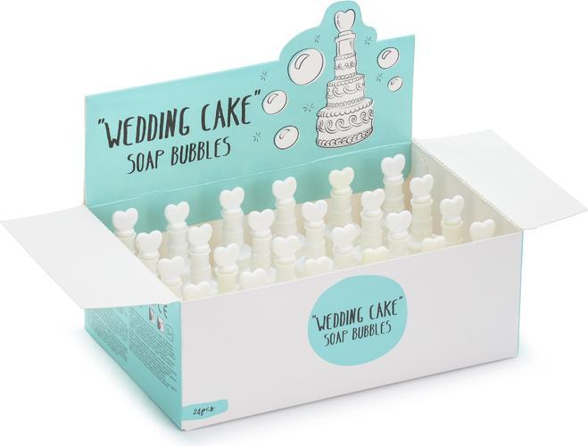 Image du produit Partydeco Accessoire de fête bulles de savon tartelette, blanc