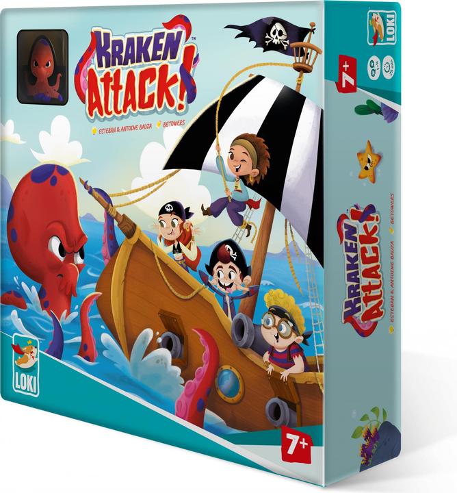 Actual product image Loki Kids 516870 - Kraken Attack!, Board Game, for 1-4 Players, from 7 Years (English)