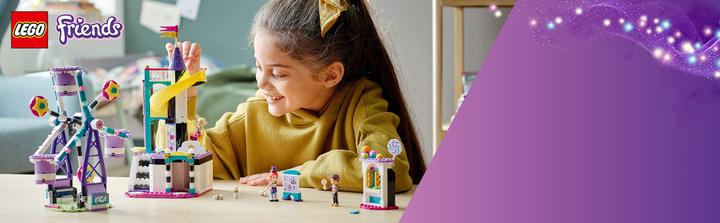 Immagine prodotto LEGO La Ruota panoramica e lo scivolo magici (41689, LEGO Friends)