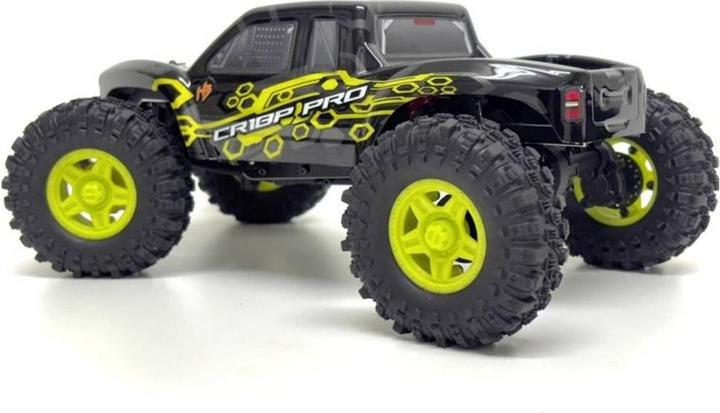 Absima Hobby Plus CR18P EVO PRO JUICED Gelb Brushless 1:18 RC Modellauto Elektro Truggy (RTR Prêt à fonctionner)