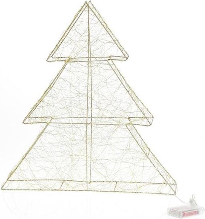 Goldbach Tanne Metall mit LED 50 cm gold