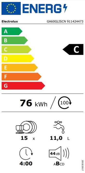 Energie-Label Electrolux GA60GLISCN