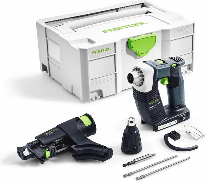 Actual product image Festool DWC 18-4500 Duradrive LI Basic Visseuse sans fil pour plaquiste avec boîtier Systainer + (Rechargeable battery operated)