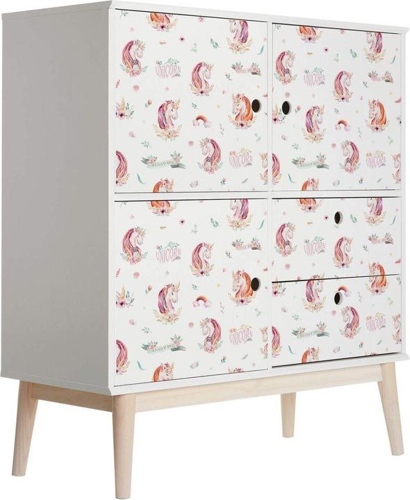 Image du produit Trenddeko Licorne - bannière et fleurs (100 x 200 cm)
