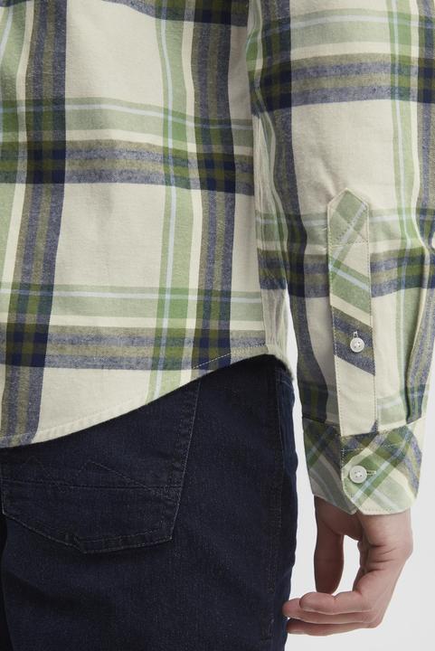 Actual product image Blend Long sleeve plaid shirt with pocket (XL)