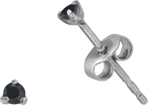 Actual product image Bijouteria Earrings (Stainless steel, Zirconia, PVC)
