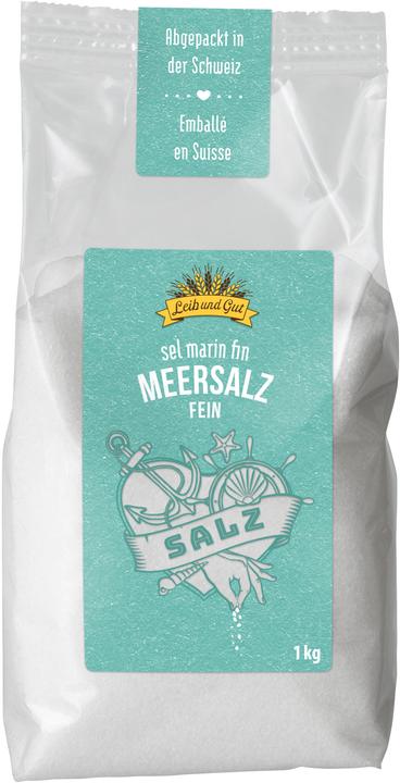Produktbild Leib und Gut Meersalz fein (1030 g)