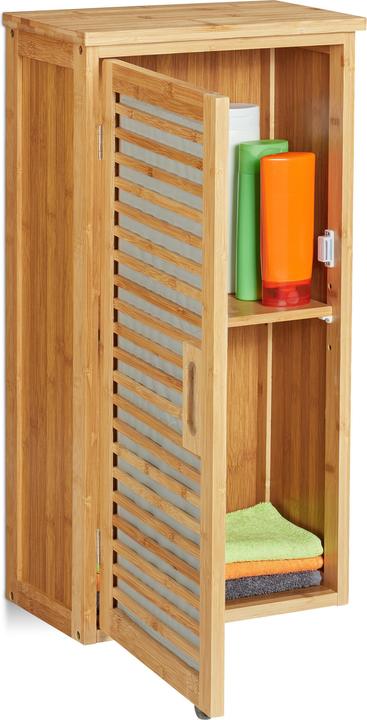 Immagine prodotto Relaxdays Pensile da Bagno, Bambù (35 x 20 x 66 cm)