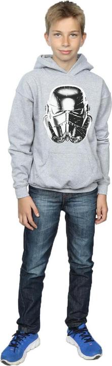 Actual product image Star Wars Boys Stormtrooper Warp Speed Helmet Hoodie (116)