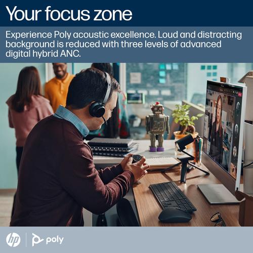Produktbild HP Voyager Focus 2 MS (Kabellos, USB-C)