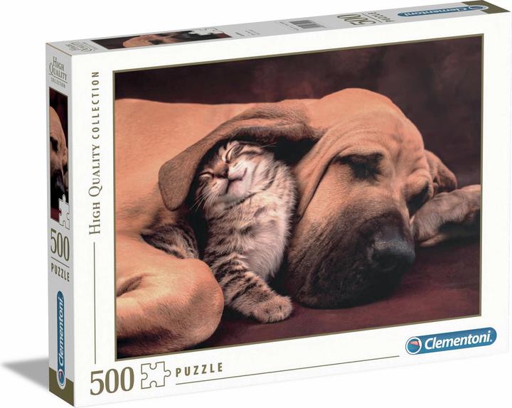 Produktbild Clementoni Hund & Katze (500 Teile)