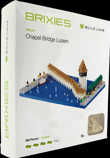 Produktbild Brixies Mini-Bauklötze Kapellbrücke Luzern