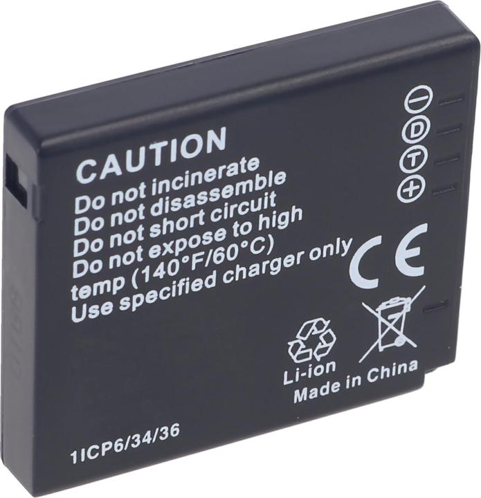 Actual product image Panasonic Battery DMW-BCF10, DMW-BCF10E, BCF-10, CGA-S/106C,, CGA-S106C (Rechargeable battery)