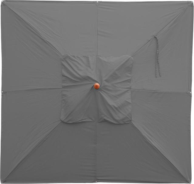 Image du produit Swisshandel24 Gastronomie Parasol en bois, Parasol de jardin, Polyester/bois 28kg, carré 4x4m corde antichoc - a (4 m)