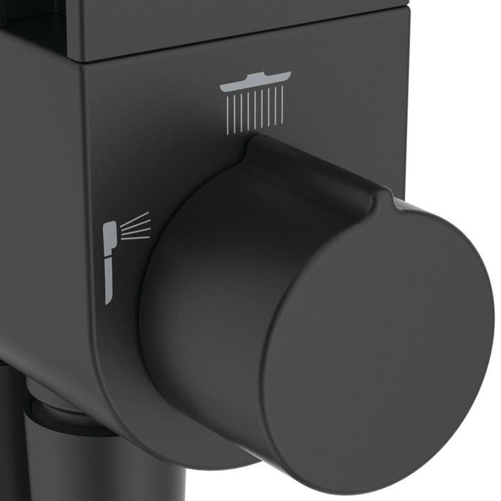 Produktbild Ideal Standard Duschsystem Alu+ ohne Armatur, 2 Ablagen, 2F-Handbrause, 2F-Kopfbrause