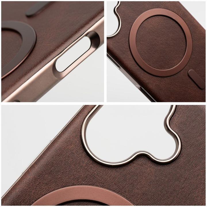 Immagine prodotto OEM Back panel cover GENTLEMAN MAG COVER Case compatible with MagSafe for IPHONE 15 PRO MAX brown (Apple iPhone 15 Pro Max)