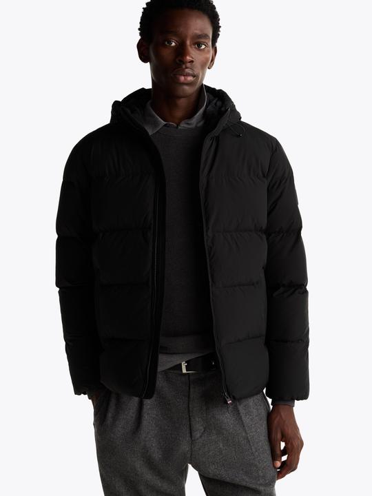 Produktbild Tommy Hilfiger Dons Jas Hooded Heren Puffer - Zwart - Maat L (L)
