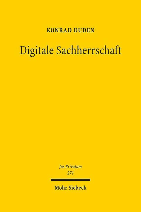 Produktbild Digitale Sachherrschaft (Deutsch, Konrad Duden, 2023)