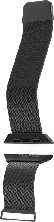 Actual product image Puro Milanese Magnetic Band - Pasek ze stali nierdzewnej do Apple Watch 42/44/45/49 mm (czarny) (42 mm, 44 mm, 45 mm, 49 mm, Stainless steel)