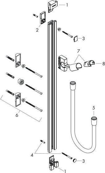 Produktbild hansgrohe Brausestange RAINDANCE UNICA'S
