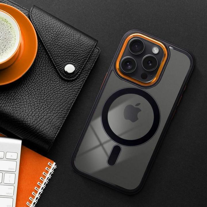 Produktbild OEM Back panel cover COLOR EDGE MAG COVER case compatible with MagSafe for IPHONE 13 Pro black gold (Apple iPhone 13 Pro)