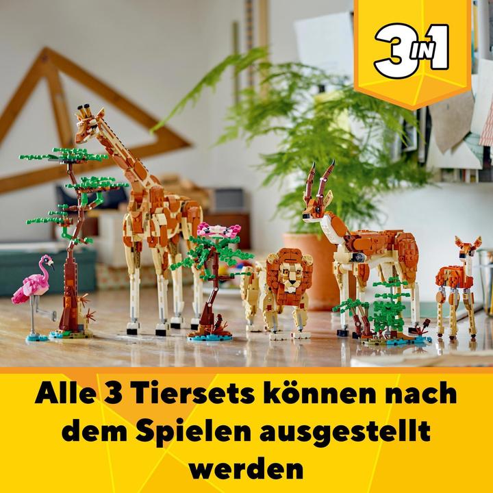 Immagine prodotto LEGO Safari con gli animali (31150, LEGO Creator 3-in-1)