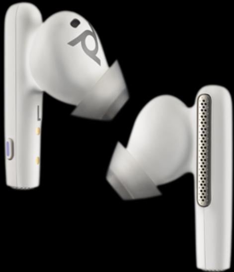 Actual product image Poly Voyager Free 60+ UC M White Sand Earbuds (Wireless, USB-C)