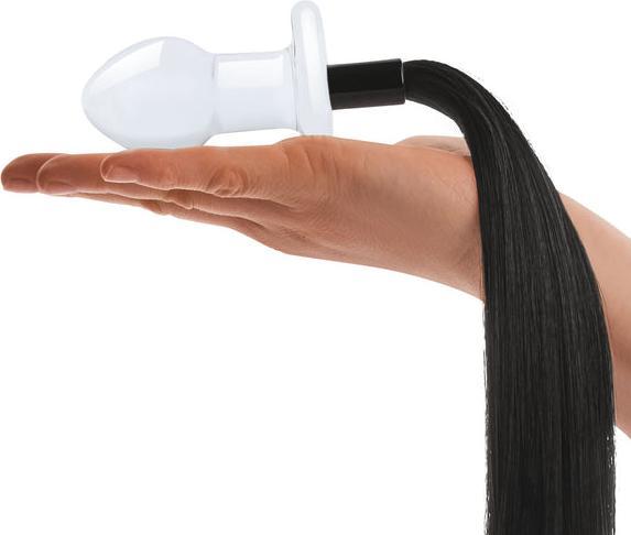 Immagine prodotto Gläs Plug anale in vetro con coda di cavallo