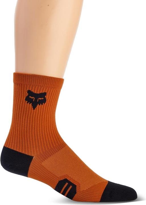 Actual product image Fox SOCKS 23 6" RANGER BRNT ORG S/M (S/M)