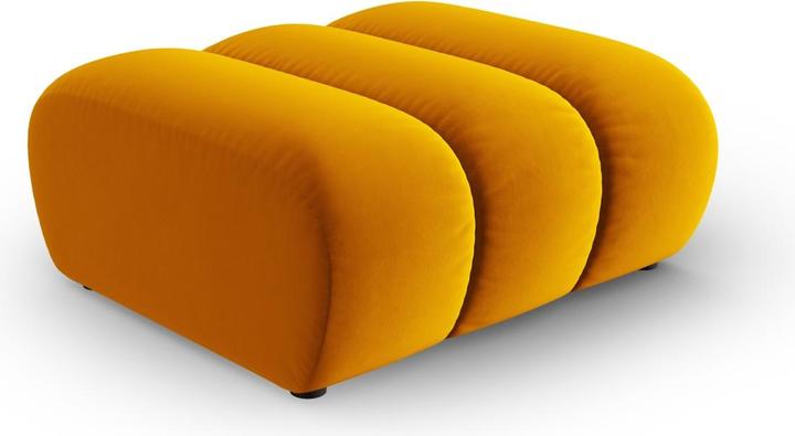 Actual product image Micadoni Velvet Pouf, "Lupine", 1 Seat, 92x95x43Made in Europe (Cushioned stools)