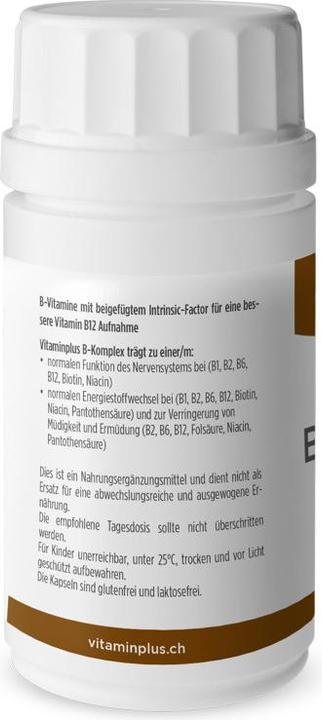 Nährwerte und Zutaten Vitaminplus VitaminBKomplex (120 Stück, Tabletten)