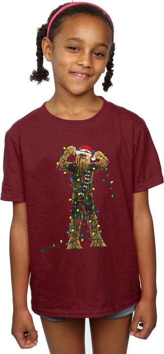 Image du produit Star Wars - T-shirt CHEWBACCA CHRISTMAS LIGHTS - Fille (140, 146)