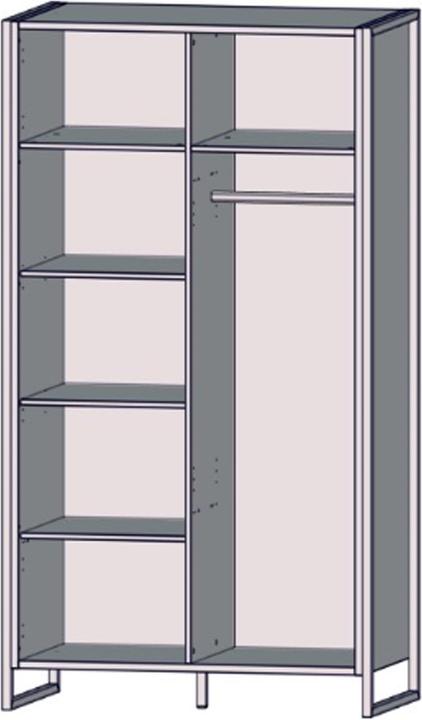 Actual product image Möbel-Eins Hanika (109 x 62.5 x 200 cm)