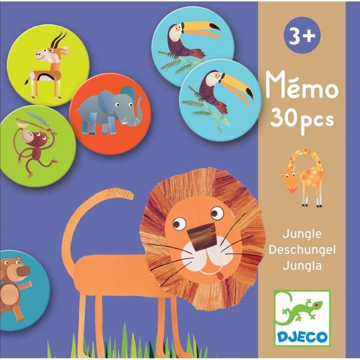 Actual product image Djeco Memory Jungle (German, French, Italian, English)