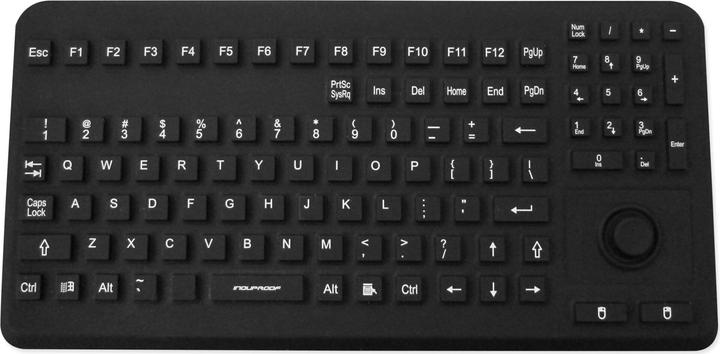 Productafbeelding Gett InduProof Geavanceerd siliconen toetsenbord IP68 waterdicht desinfecteerbaar 104 toetsen VESA USB (NL, Bedraad)