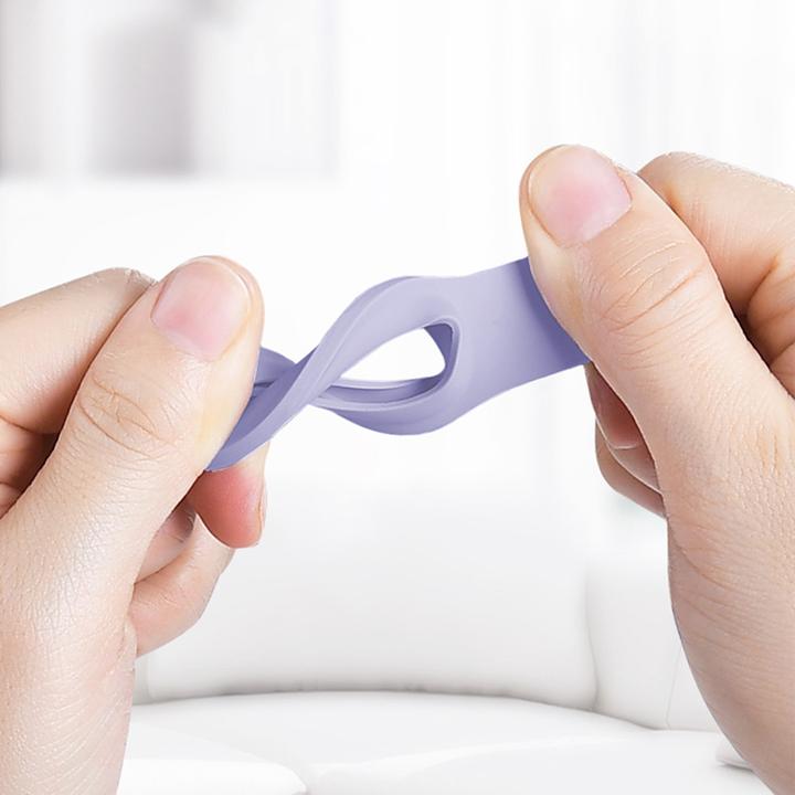 Immagine prodotto Crong Custodia in silicone con portachiavi - Brelok do Apple AirTag (lawendowy)