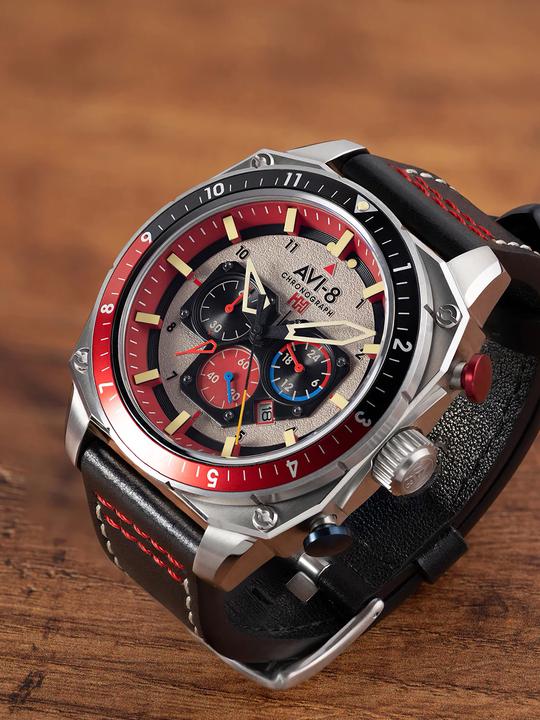 Actual product image AVI-8 AV-4100-03 (Chronograph)