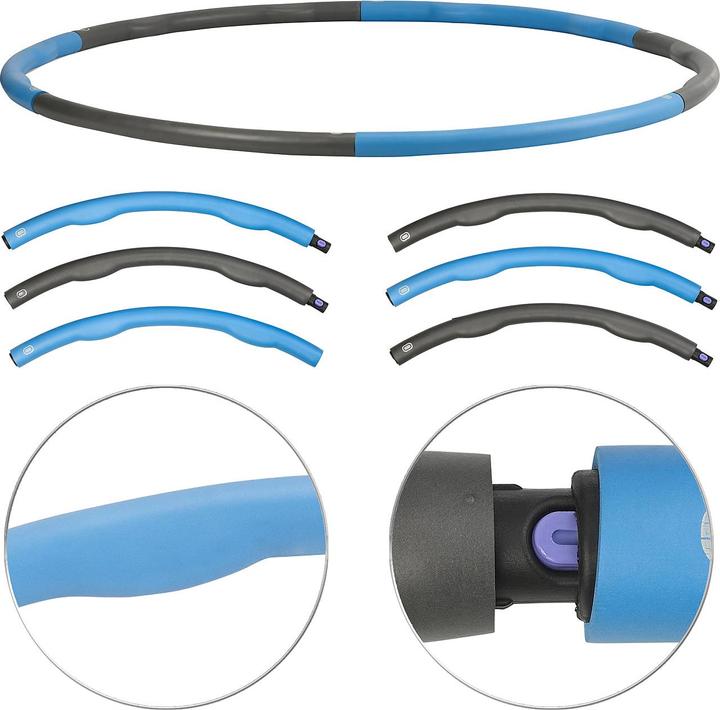 Produktbild Pearl Hula-Hoop-Reifen mit Schaumstoff-Ummantelung & Massage-Noppen, 1,2 kg (1215 g)