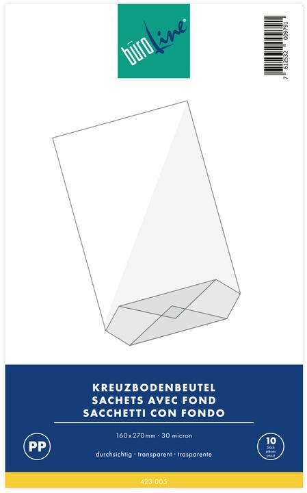 Produktbild BüroLine Kreuzboden Beutel (10 x)