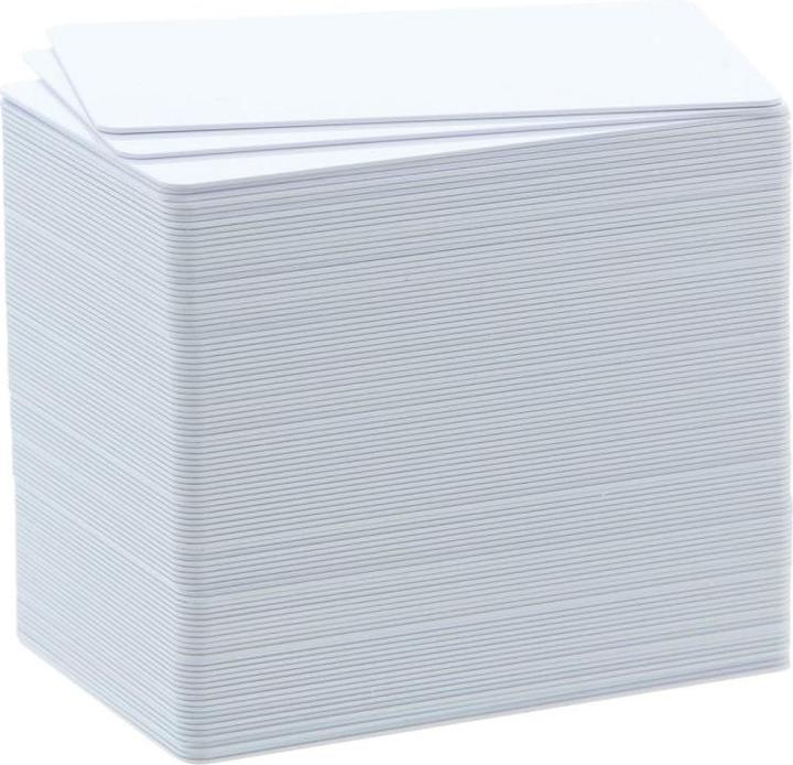 Actual product image Evolis PVC blank cards 100 pieces (100 pcs.)