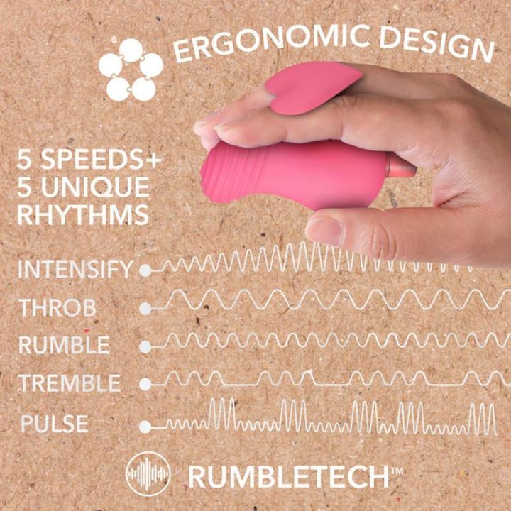 Image du produit Gaia Vibromasseur Eco Love - Corail